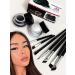 Gorvalin Black and White Gel Eyeliner Set with Brushes - Waterproof 2-in-1 Cream Eyeliner & Eyebrow Gel Kit - Buy Online on SooperMarket.com