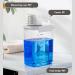 1PC Laundry Detergent Dispenser 1800ml Clear Airtight Washing Powder Dispenser with Scale and Cup Detergen Box for Solid Liquid 1800ml with scale - Buy Online on SooperMarket.com