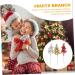 ORFOFE Wreath Decor 15pcs Simulated Fruit Skewers Xmas Fruits Stems Xmas Fruits Branch Fruits Branch Picks Fake Fruit Foam Christmas Wedding Decor - Buy Online on SooperMarket.com