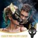 Magiclulu Anubis Mask - Egyptian Costume & Cosplay | Classic Venetian Men's Masquerade & Halloween Party Mask - Buy Online on SooperMarket.com