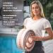 Large 13 inch Yoga Wheel for Back Pain Relief and Muscle Massage - Back Stretcher for Spine Stress Relief - Nude Moon Design - Buy Online on SooperMarket.com