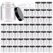 50 Pack 8 OZ Plastic Jars Round Clear Cosmetic Container Jars with Lids, Eternal Moment Plastic Slime Jars for Lotion, Cream, Ointments, Makeup, Eye shadow, Rhinestone, Samples, Pot, Travel Storage 8 Ounce