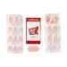 KISS imPRESS No Glue Press-On Nails - Fearless French Almond Shape Light Neutral & White Tip 30 Nails Easy Application - Buy Online on SooperMarket.com