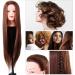 Cikonielf Hair Training Head - Synthetic Fiber for Web Design & Coloring Practice - Washable with Shampoo - Buy Online on SooperMarket.com