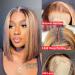 8 U&A HD Highlight 27 Colored Short Bob Lace Front Wig - Brazilian Human Hair, Pre Plucked with Baby Hair - Fashion Women - Buy Online on SooperMarket.com