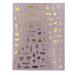 Impeccable 5 Sheets Luxury Nail Art Stickers - 500+ Gold Customized Decals for Fake Nail Designs and Salon Accessories - Buy Online on SooperMarket.com