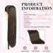 REECHO 28 Long Straight Dark Brown Synthetic Drawstring Ponytail Extension for Women - Buy Online on SooperMarket.com