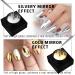 2x8ml Metallic Gel Nail Polish Kit - Glossy Mirror Silver & Gold Chrome Effect for Stunning Nail Art - Soak Off UV/LED DIY Manicure - Buy Online on SooperMarket.com