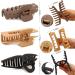 9-Count Neutral Big Hair Claw Clips for Thick Hair - Strong Hold Hair Styling Accessories for Women & Girls - Buy Online on SooperMarket.com