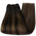 Buy Youngsee Tressen Real Hair Extensions - Dark Brown Ombre 45cm - 100g Remy Weft - International Shipping - Buy Online on SooperMarket.com