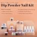 Buy Lavender Violets Dip Powder System - 20 PCs French Nail Starter Kit with Base & Top Coat for Perfect Manicure | Acrylic Powder Color for Nail Art - Buy Online on SooperMarket.com