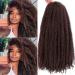 20 inch Afro Kinky Curly Twist Crochet Braid Ombre Synthetic Braiding Hair Extension 100grams by ruech (33 Auburn Chestnut)