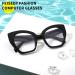 FEISEDY Oversized Blue Light Blocking Glasses for Women - Retro Cateye Computer Glasses B4107 - Black 65cm - Shop Internationally - Buy Online on SooperMarket.com