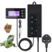 Bonlux PID Reptile Thermostat Plug Socket Digital Dimmer Temperature Controller with Day & Night Timer for Home Brew Greenhouse Heater Heat Mat Tube Heater Reptile Vivarium