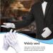 Omjmyy White Gloves - 6 Pairs of Sweatproof Nylon Gloves for Women & Men | Perfect for Skin Care Evening Wear Cosplay & Jewelry Inspection - Buy Online on SooperMarket.com