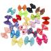 PET SHOW 20pcs Dog Hair Bows with Alligator Clips for Small Medium Dogs Bowknot Hair Clips Cat Puppy Yorkshire Grooming Hair Accessories Assorted Daily