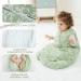 Looxii 3.5 TOG 100% Cotton Baby Sleeping Bag | Newborn Sleepsack for Boys and Girls 12-18 Months | Soft Wearable Blanket | Green Leaf Design - Buy Online on SooperMarket.com