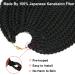 Crochet Box Braids Hair 14 Inch 1B Color - 144 Roots/pack with Curly Ends for Women - Pre Looped 24 Strands/pack Braiding Hair Extensions - Buy Online on SooperMarket.com