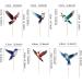 Cyodoos 24pcs Hummingbird Cupcake Topper Green Flying Bird Nature Theme Decor Supplies Baby Shower Boys Girls Happy Birthday Party Decorations Supplies - Buy Online on SooperMarket.com