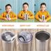 Vermida 12oz Stainless Steel Sippy Cup with Handles - Spill Proof Insulated Tumbler for Toddlers Kids - Double Wall Travel Mug with Straws and Two Lids - Ideal for School and Outdoor Use - Buy Online on SooperMarket.com