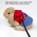 Adjustable Soft Rabbit Dishes & Leash Set for Small Pets - Perfect for Rabbits Cats & Guinea Pigs (Red M) - Buy Online on SooperMarket.com