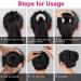 URAQT Hair Donut Bun Maker Set - 4 Pcs Ring Style Shaper with Hair Pins - Blonde Chignon Doughnut Bun - Hair Accessories for Girls, Women - Beige-2 Sizes - Buy Online on SooperMarket.com