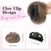 REECHO 2 PCS Mini Claw Clip in Messy & Cat Ears Hair Bun Extensions Wig Accessory Updo Hairpieces for Women Girls (Pack of 2-3.5" Wavy Ginger Brown) Pack of 2 - 3.5" Wavy Ginger Brown - Buy Online on SooperMarket.com