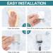 Razor Bracket Shower Set - 3 Pieces Silver Self-Adhesive Stainless Steel Razor Holders for Bathroom & Kitchen - No Drilling Required - Buy Online on SooperMarket.com