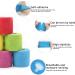 15pcs self-Adhesive Bandages Breathable Elastic Bandages Non-Woven Sports Tape Fitness Bandages Solid Color Sweat-Absorbing Bandages for Sports Protection Pets etc. - Buy Online on SooperMarket.com