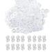 S Clips Rubber Band Clips 1000 Pieces Loom Rubber Band Clips Plastic Band Clips Connectors Refills Bracelet Kit Clip for Loom Bracelets DIY Making Refill Kit Clear