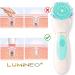Lumineo Electric Facial Cleansing Brush with 3 Silicone Heads & Cleansing Gel - Turquoise | Removes Blackheads, Peels & Cleans Pores | USB Rechargeable | For All Skin Types - Buy Online on SooperMarket.com