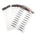 Beavorty 10pcs Imitation Eco Eyebrow Sticker Stickers Imitation Eyebrow Sticker Black Eyebrows 3d