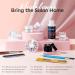Modelones Acrylic Nail Kit - Clear White & Pink Powder Set with Rhinestone Glue & Brush | Perfect Starter Kit for Acrylic Nail Extensions - Buy Online on SooperMarket.com