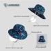 LANGZHEN Baby Girls Beach Sun Hat with Chin Strap | Undersea World-Navy | 6-12 Months - Buy Online on SooperMarket.com