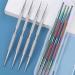 Nail Art Dotting Pen 8PCS 2 Way Dotting Pen Tool Metal Dotting Pen Nail Polish Colouring Pen Double Ended Nail Art Dotting Pen for Home DIY Salon Use - Buy Online on SooperMarket.com