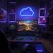Xiyunte LED Neon Cloud Sign | Battery/USB Operated Wall Decoration | Blue Neon Light for Home & Office - Buy Online on SooperMarket.com
