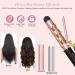 5-in-1 Curling Iron Set with Crimper & Waver | 4 Interchangeable Barrels | Instant Heating | Anti-Scald | Pink - Buy Online on SooperMarket.com