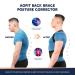 AOFITBRACE Back Brace Posture Corrector for Women and Men Breathable Adjustable Full Back Straightener for Upper Lower Medium Black - Buy Online on SooperMarket.com