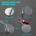 JIARON Acrylic Blank Keychains  200Pcs Acrylic Blank Keychain kits with 50 Pcs Acrylic Keychain Blanks  50 Pcs Keychain Tassels 50 Pcs Key Rings with Chain and 50 Pcs Jump Rings for DIY Keychain - Buy Online on SooperMarket.com