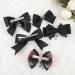 Gothic Lace Hair Clip Bow Large Barrette Bow Flat Clips Barrette Hairpin Bow Elegant Hair Clip for Bunches - Buy Online on SooperMarket.com