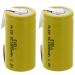 (2-PACK) Exell SubC 1.2V 1500mAh NiCD Rechargeable Batteries with Tabs for instruments/equipment electric razors toothbrushes radio controlled devices electric tools