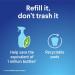 Clorox Bathroom Foamer Refill Cartridge - Fresh Scent 2-Pack for Reusable Spray Bottle | Eco-Friendly Household Essentials - Buy Online on SooperMarket.com