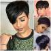 Threading Hair Removal Beauty Short Straight Hair Border Commerce Hot Black Fluffy Short Hair High Temperature Silk Fiber Headwear Fashion Hairstyle Lace Fronts One Size Black - Buy Online on SooperMarket.com