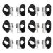 6 Pairs Toe Spacers Separators Professional Toe Separators Soft Flexible Skin Friendly Overlapping Bunion Corrector for Men and Women L