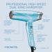 BaBylissPRO Nano Titanium Dual Ionic Lightweight High Speed Hairdryer with 2 Nozzles Diffuser and Straightening pick Black - Buy Online on SooperMarket.com