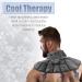 Heating Pad for Neck and Shoulders | Microwavable Weighted Heat Therapy Wrap with Aromatherapy Herbs | Hot/Cold Pack for Pain Relief - Grey - Buy Online on SooperMarket.com