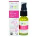 Aura Cacia Organic Deep Rosehip Essentials Facial Oil Serum Geranium & Clary Sage 1 fl oz (30 ml)