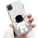 Tivenfezk Nadoli for Samsung Galaxy A12 4G/5G astronaut Hidden Stand Shell caricature glitter stand soft silicone bling transparent protective cover samsung galaxy A12 4G/5G clear