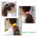12 Pack Terry Cloth Cotton Elastic Hair Scrunchies - Seamless Hair Ties for Women and Girls - Buy Online on SooperMarket.com
