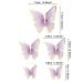 30pcs Purple Gold Edge 3D Butterfly Cupcake Toppers for Girls Women's Party Decor - Buy Online on SooperMarket.com